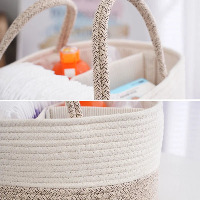 Multifunctional Baby Nappy Caddy – Nappy Bag, Hygiene Basket, Organiser, and Stacker
