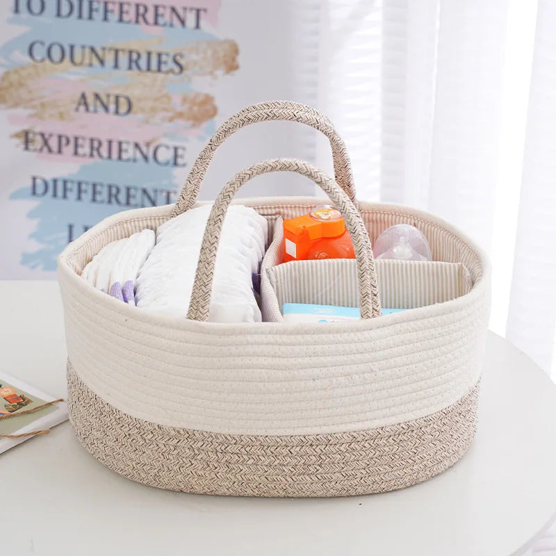Multifunctional Baby Nappy Caddy – Nappy Bag, Hygiene Basket, Organiser, and Stacker