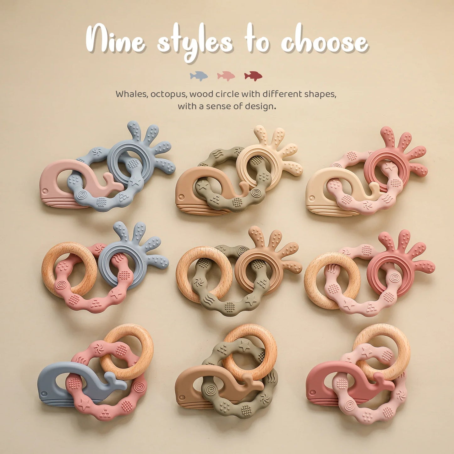 Candy Colour Silicone Baby Teething Bracelet