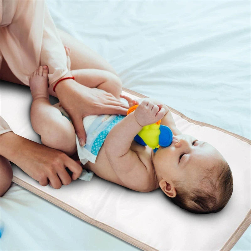 Portable Waterproof Foldable Baby Changing Mat - Durable Oxford Toddler Changing Mat