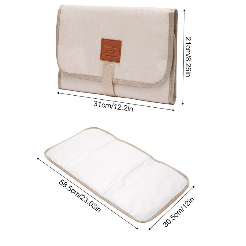 Portable Waterproof Foldable Baby Changing Mat - Durable Oxford Toddler Changing Mat
