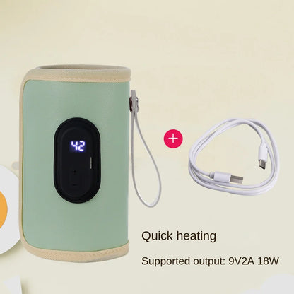 Portable USB Baby Bottle Warmer – Ideal for Travel, Car, and Outdoor Adventures | Baby Milk Warmer and Nursing Bottle Heater