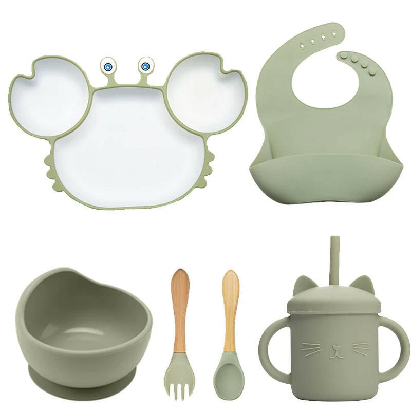 Kawaii Crab Baby Weaning Set